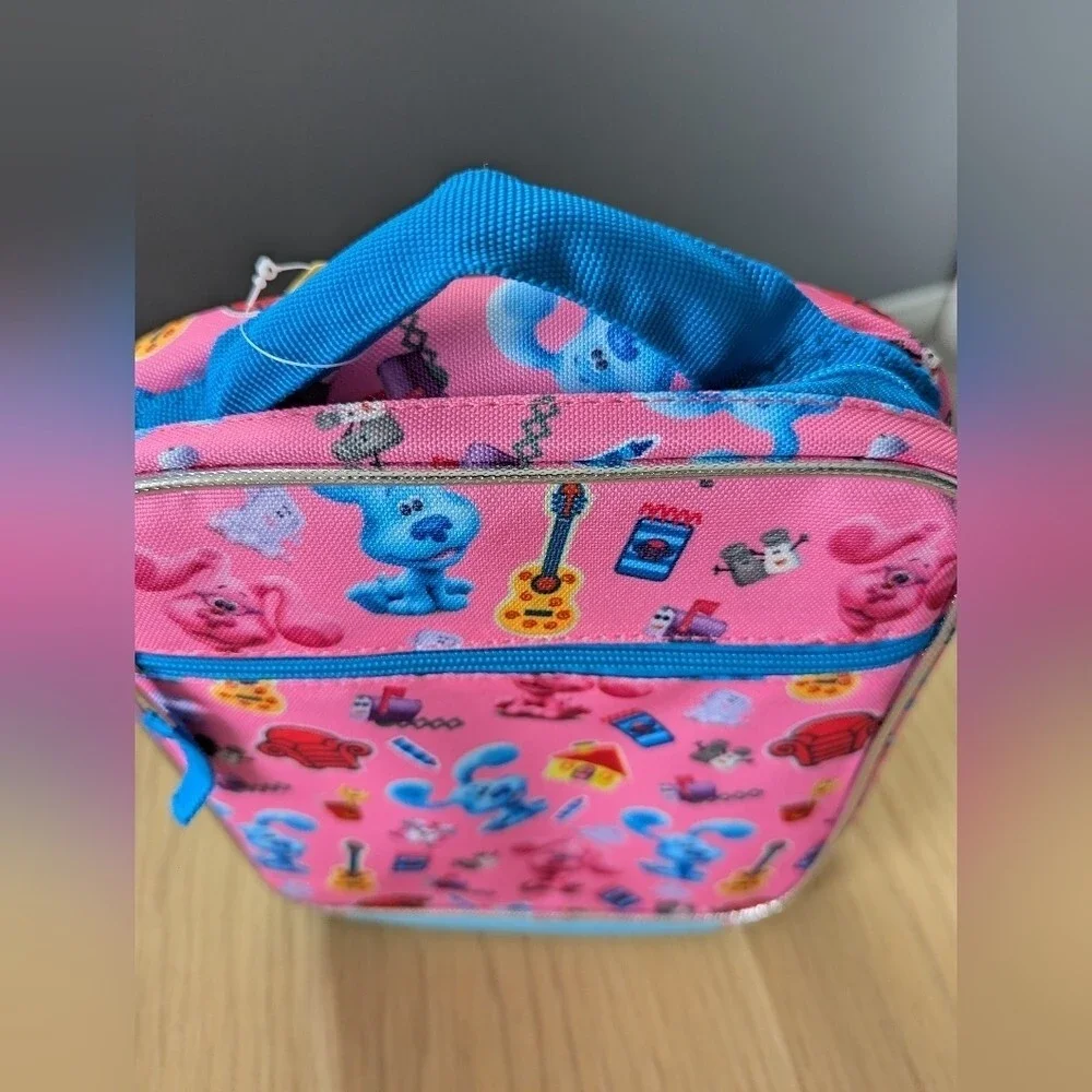 NWT Blue's Clues Character Soft Insulated Lunch Bag/Box Pink&Blue Available